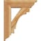 Ekena Millwork Merced Traditional Rough Sawn Bracket w/ Offset Brace, Western Red Cedar, 6"W x 18"D x 22"H BKT0604X18X22MRC01RWR - alternate 2